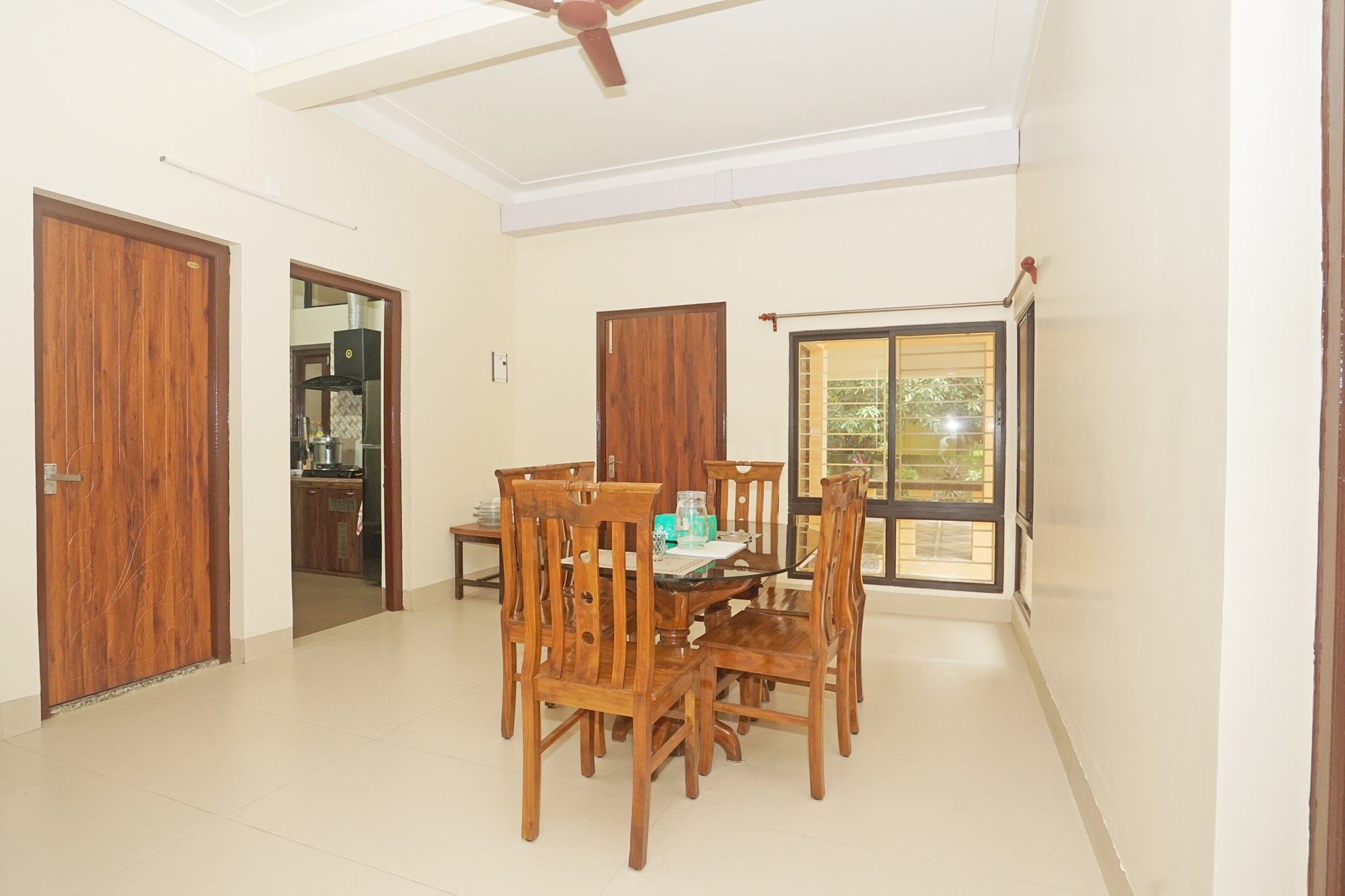 View of the house exterior and gate.